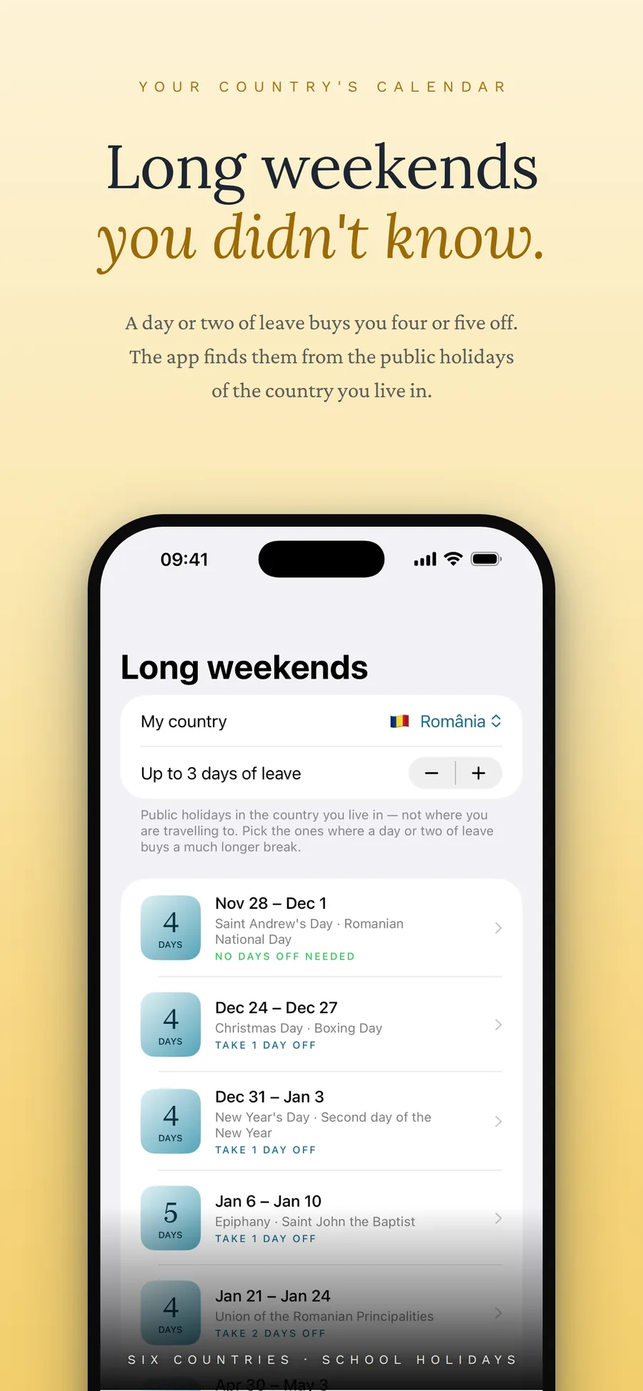 Holiday Countdown & Days Off screenshot 3